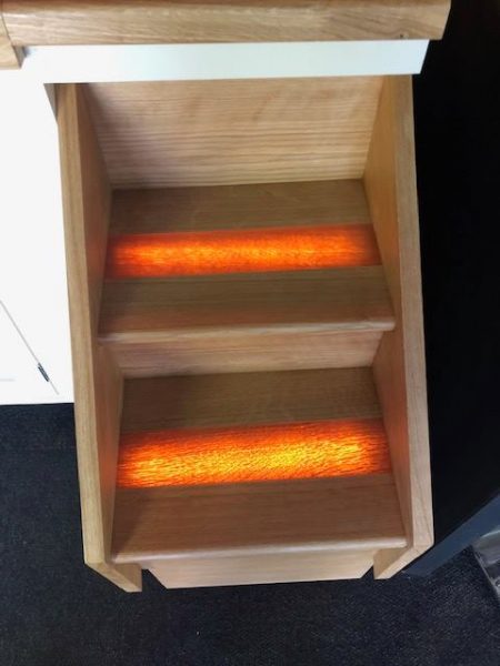 illuminated stairs