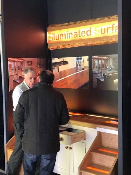 illuminated work surface